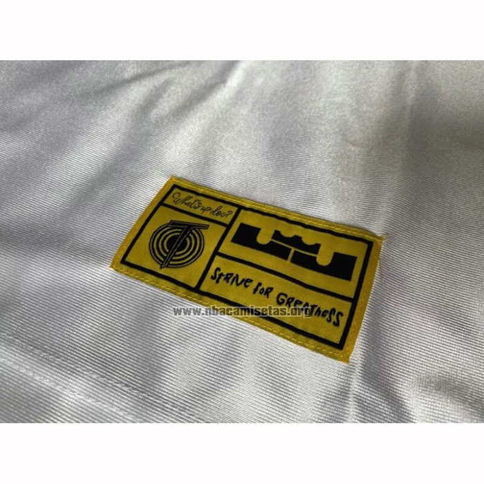 Camiseta Tune Squad Lebron James NO 23 Blanco